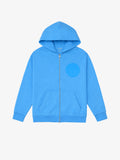 Blue Organic Cotton Kids Zip-Up Jacket - Customizable