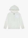 Off-White Organic Cotton Kids Zip-Up Jacket - Customizable