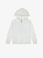 Off-White Organic Cotton Kids Zip-Up Jacket - Customizable