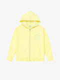 Light Yellow Organic Cotton Kids Zip-Up Jacket - Customizable