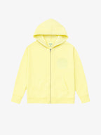 Light Yellow Organic Cotton Kids Zip-Up Jacket - Customizable