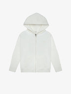 Off-White Organic Cotton Kids Zip-Up Jacket - Essential