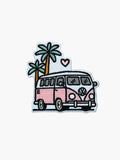 Embroidered Van patch with hook-and-loop backing