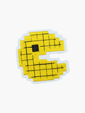 Embroidered Yellow Pixel Dot patch with hook-and-loop backing