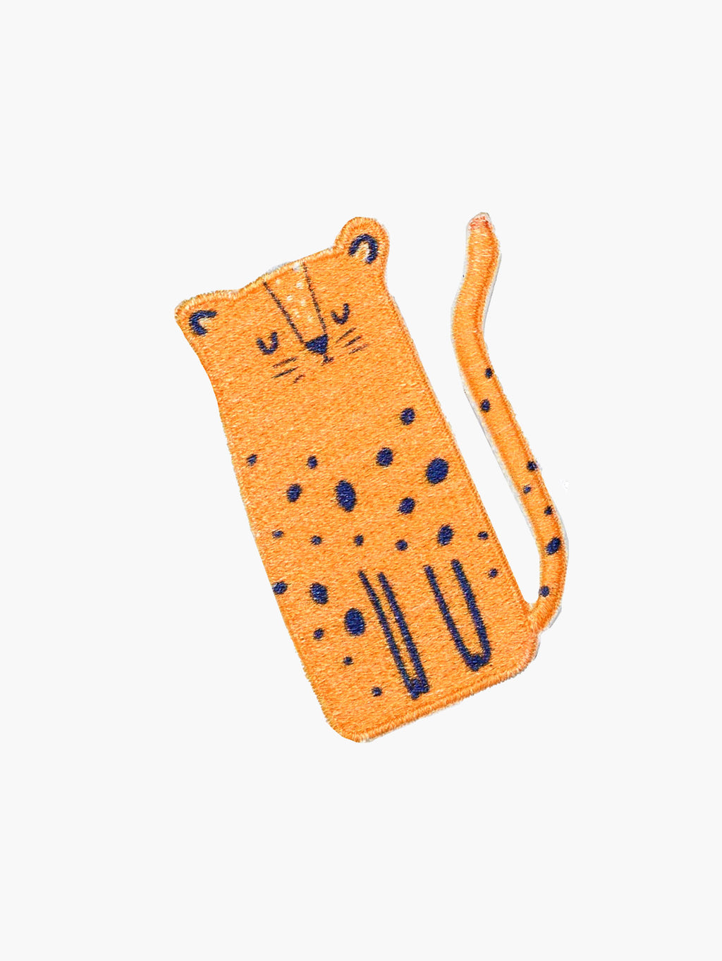 Embroidered Cheetah patch with hook-and-loop backing