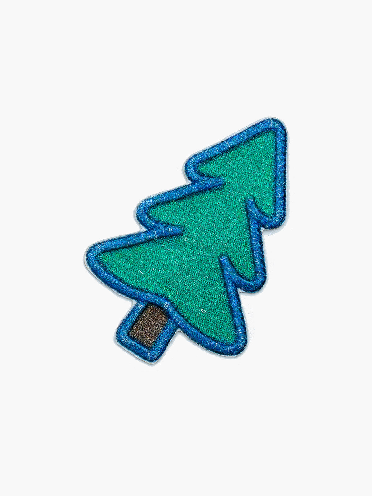Embroidered Pine Tree patch with hook-and-loop backing