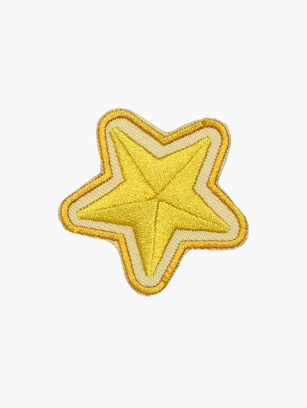 Embroidered Star patch with hook-and-loop backing