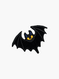 Embroidered Bat patch with hook-and-loop backing