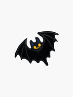 Embroidered Bat patch with hook-and-loop backing