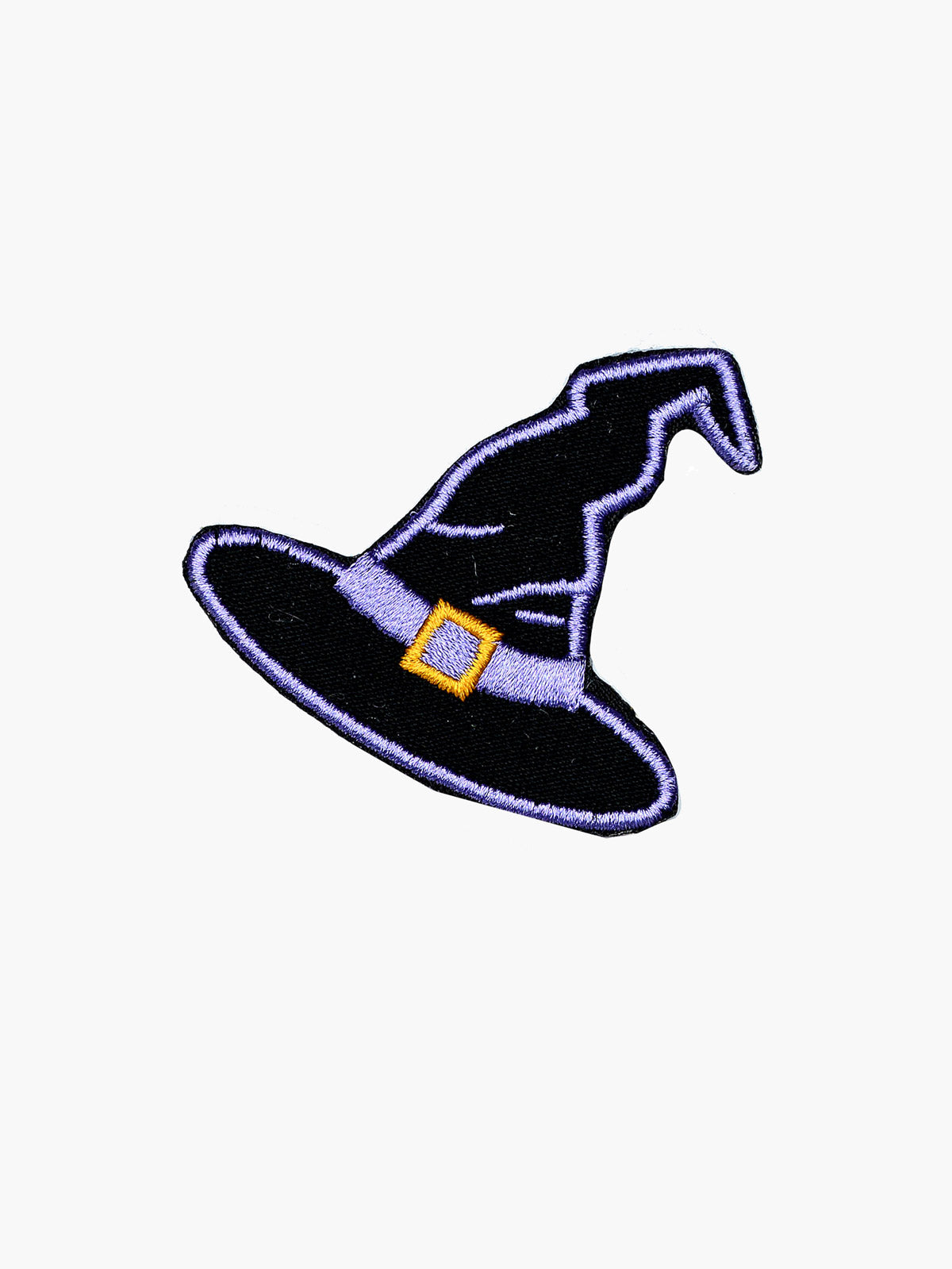 Embroidered Witch Hat patch with hook-and-loop backing