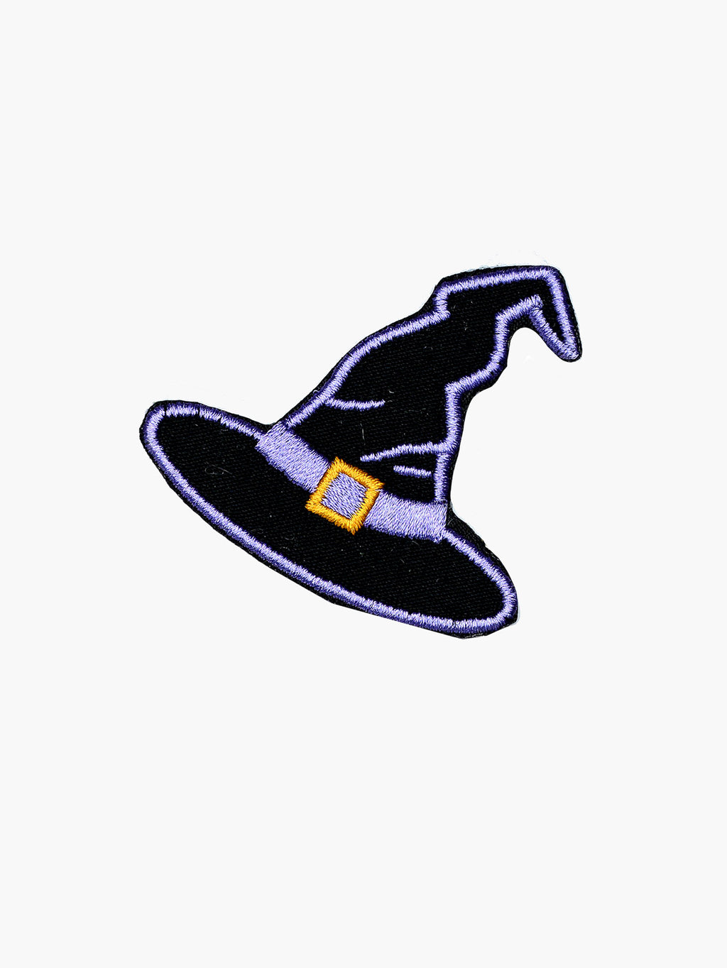 Embroidered Witch Hat patch with hook-and-loop backing