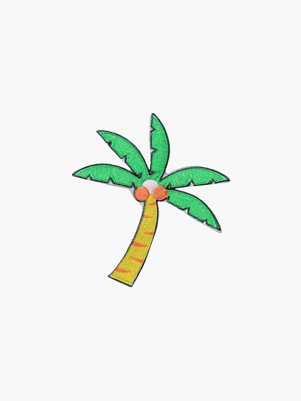 Embroidered Palm Tree patch with hook-and-loop backing