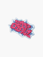 Embroidered Armenian Script Text patch with hook-and-loop backing