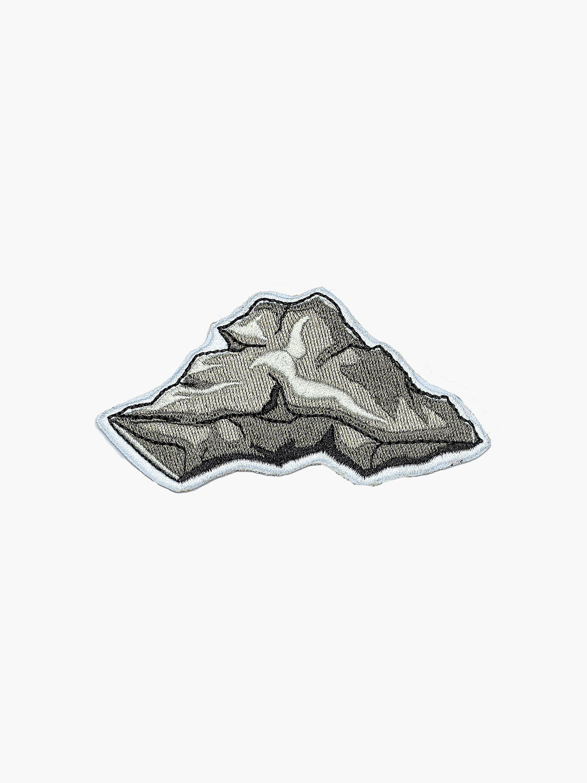Embroidered Boulder patch with hook-and-loop backing