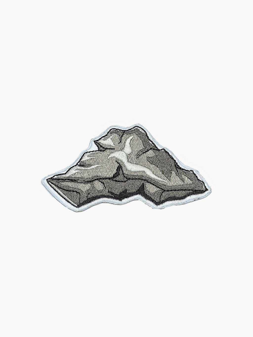 Embroidered Boulder patch with hook-and-loop backing