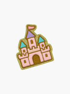 Embroidered Castle patch with hook-and-loop backing