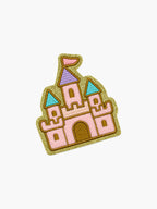 Embroidered Castle patch with hook-and-loop backing
