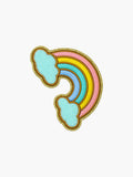 Embroidered Rainbow patch with hook-and-loop backing