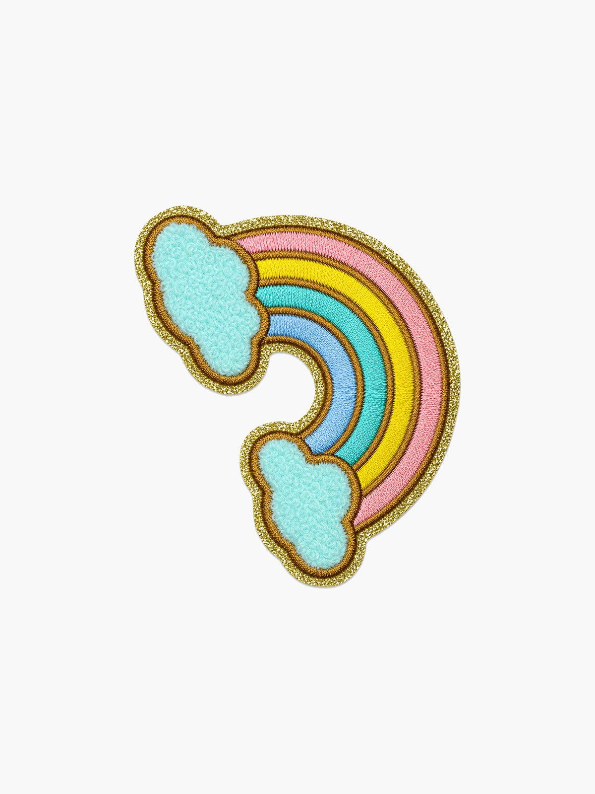 Embroidered Rainbow patch with hook-and-loop backing